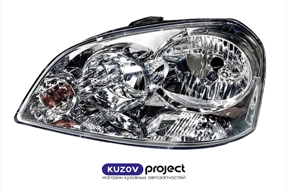 Фара левая (6к) с электрическим корректором Chevrolet Lacetti 2004-2013 SED/WG (Китай)