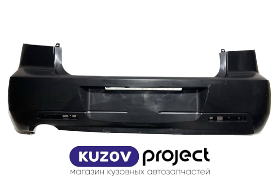 Бампер задний под боковые отражатели Mazda 3 2003-2006 4D (Китай)